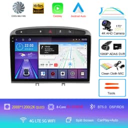 Android 16 Car Radio for Peugeot RCZ 308 SW 2007-2015 408 2012-2020 2DIN Multimedia Navigation GPS Carplay Auto Head Unit WIFI