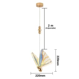 Modern Pendant Lights Butterfly Led Chandelier Ceiling Lamp Bedside Living Dining Room Kitchen Island Decor Hanging Fixture