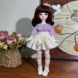 Sweet 1/6 30cm Doll 1/6 BJD Skirt Handmade DIY Doll'S Lolita Dress Replace Kids Gift 30cm Doll Clothes Cotton Doll