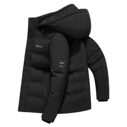 Winter Keep Warm Thickening Solid Coat Outdoors Fashion Removable Hat Jacket New Fashion Casual Comfort Windproof Men Parka