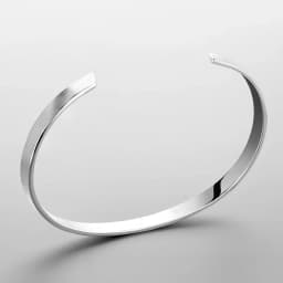 ELANDIS Minimal Unisize Cuff Sleeves Minimalist Style Men's Jewelry Personalized Platinum Bracelet Popular Couple Festival Gift