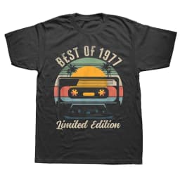 47th Birthday Gift Legends Born In 1977 47 Years Old T Shirts Summer Fathers Day Christmas Streetwear Short Sleeve Men vintage