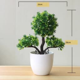 New Green Small Tree Potted Bonsai Ornaments Home Garden Hotel Bathroom Bedroom Decoration Artificial Plants Bonsai Fake Plants