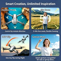 TONGLI Foldable Drone RC Quadcopter with 3.1‑Inch Large‑Screen Remote Control Single‑Camera Aerial Version One‑Key Takeoff Gesture Photo Headless Mode Long Battery Life Long‑Range Portable FPV Aircraft for Teen & Adult Beginners Ideal Photography Gift