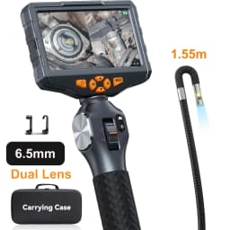 TESLONG TD500 3.9MM Lens Articulating Borescope 1080P 5 Inch IPS Screen Two Way 360° Steering Endoscope Camera with WIFI