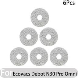 Compatible for Ecovacs Debot N30 Omni / N30 Pro Omni Robot Vacuum Accessories Main Side Brush Hepa Filter Rag Dust Bag Parts