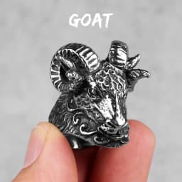 Stainless Steel Animal Men Rings Eagle Dog Dragon Bird Snake Punk Hip Hop Trendy For Male Boy Jewelry Creativity Gift Wholesale