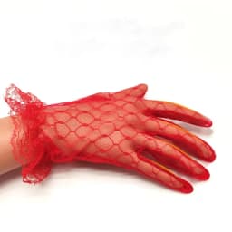 Elastic Elegant Autumn Short Dress Accessories Banquet Thin Mittens Bridal Mesh Gloves Lace Gloves Wedding