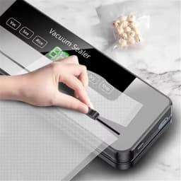 Household Vacuum Sealer Electric Vacuum Packaging Machine Kitchen Food Storage Tool One Touch To Operate Built-in Cutter