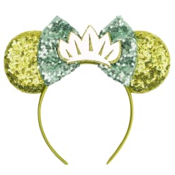 Princess and Frog Themed Mouse Ears Headbands Women Party Hair Accessories Bird DIY Headband for Girls Kids Sequins Bow Hairband