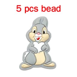 5pcs Silicone Cartoon Beads Pacifier Chain Baby DIY Care Nipple Chain Fittings