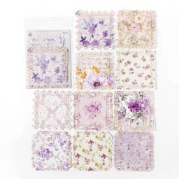 10 pcs Vintage Broken flower hollowed out lace paper Decorative Diy Scrapbooking Diary Album junk journal Collage material