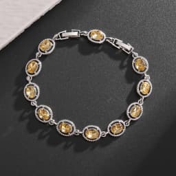 Water Drop Silver Color Bracelet Women\'s Extended 8 Color Zircon Gift Fashion Bracelet