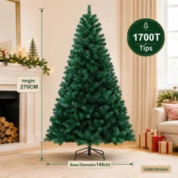 Large Artificial Christmas Tree PVC Encrypted with LED Lights Christmas Tree 120m To 300cm Family Christmas New Yea Party Decor