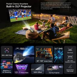 Ulefone Armor 34 Pro+ Projector Rugged Phone 16GB+512GB Night Vision 6.95'' Android 15 Dimensity 7300 25500mAh 5G Smartphone