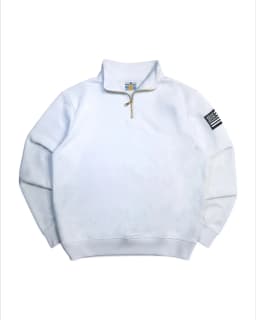 Y2k Embroidered Sweatshirt Stand Collar Quarter Zip Pullover Oversized Casual Sports Vintage Streetwear Mens Unisex Clothes