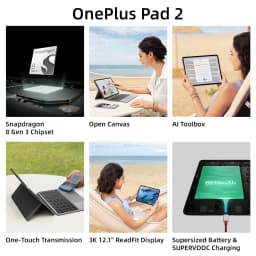 Global Version OnePlus Pad 2 Snapdragon 8 Gen 3 12.1'' 3K 144Hz LCD Screen 9510mAh Battery 67W SUPERVOOC Tablet PC