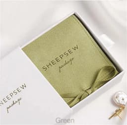 SheepSew Elegant Personalized Jewelry Packaging Set Custom Deboss Embossed Logo Drawer Box With Soft Suede Pouch For Wedding Bir