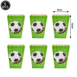 Soccer Popcorn Boxes Soccer Football Theme Party Decortion Birthday Party Favor Popcorn Treat Boxes Carnival Party Supplies