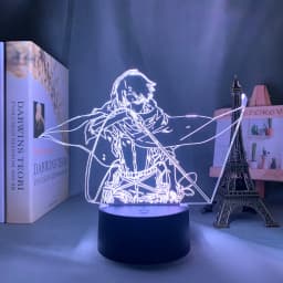 Anime Light Attack on Titan 4 Eren Yeager Figure for Bedroom Decor Night Light Kids Birthday Gift Shingeki No Kyojin 3d Lamp AOT