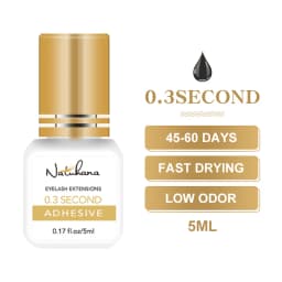 NATUHANA 5ml Professional Eyelash Extension Glue Fast Drying Strong Hold Low Smell Long Retention False Lash Adhesive