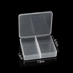 Transparent Plastic Storage Jewelry Box Compartment Adjustable Container For Beads Earring Box For Jewelry Rectangle Case