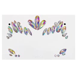 Cute Cat 3D Acrylic Rhinestone Face Sticker Masquerade Party Face Makeup Decoration Temporary Tattoo Face Painting Decals