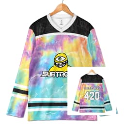 Spring Summer Men's Long-Sleeved Top Subtronics Rave Jersey Cyclop Hockey Shirt Bold Festival Outfit Athleisure Quick-drying Top
