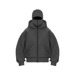 Full Zipper Retro Ninja Mask Jacket Coats Y2k Hip Hop Rock Men Oversized Punk Hoodie Winter Warm Long Sleeve Sweatshirt American