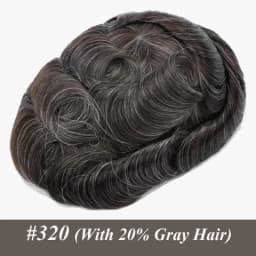 0.02-0.03MM Toupee Men Truly Ultra-Thin Microskin Male Hair Prosthesis Premier Toupee for Men Men's Wig 100% Human Hair System