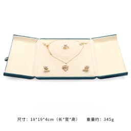 Pearl Necklce Gift Box Velvet Necklace Packaging Box Ring Holder Display Showcase Pendant Organizer