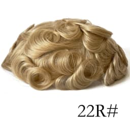 Human Hair Hairpieces Thin Skin PU Replacement System Human Hair Men Toupees