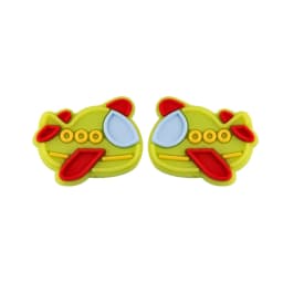 Kovict 5/10Pcs Silicone Beads Car Airplane Rainbow Rocket Bead For Jewelry Making DIY Keychain Necklace Bracelet Accessories