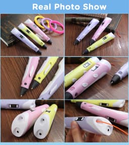 3D Printing Pen 40 Colors DIY 3D Painting Children Toys Fun Camouflage With LCD Screen Compatible PLA Filament Toys Gift