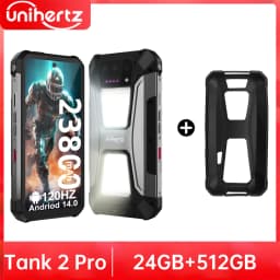 Unihertz Tank 2 Pro 8849 Rugged Phone with Projector, 100Mp Camera, 24Gb 512Gb, Android 14, 100Mp, Nfc, Helio G99, 23800Mah, 4g