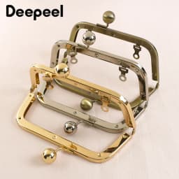 1/2/5Pcs Deepeel 14cm Smooth Metal Bag Handle Frame for Women Handbag Kiss Clasp Bracket DIY Hardware Purse Accessories