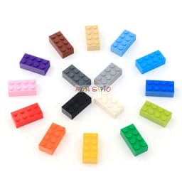 200pcs Thick 2x4 DIY Building Blocks Figures Bricks Educational Creative Compatible With 3001 Plastic Toys for Children Choice