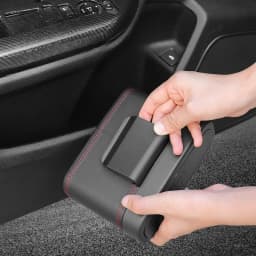 Multi-functional Car Trash Bin Hanging Vehicle Garbage Dust Case Universal Backrest Storage Box Pressing Trash Can Accessories