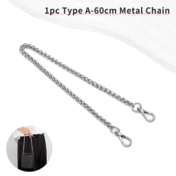 CRAZYSMITH Bag Chain Metal Strap for MLB Bucket Bag Handbag Replacement Long Beaded Chain Shoulder Crossbody Bag Accessory