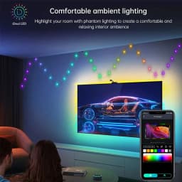 Smart Fairy RGB String Light USB 10M/33FT Waterproof String Light with App Control, Sync to Voice & Music Valentine's Day Decor