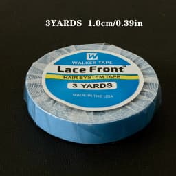 0.8cm/1.0cm/1.27cm/2cm/2.54cm Width Walker Lace Front Tape 3Yards Waterproof Strong Hold Tape for Lace Wigs