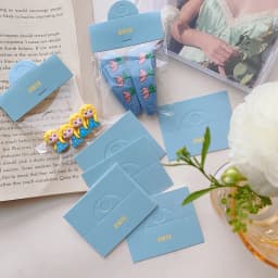 100pcs Foldable Jewelry Packaging Cards Label Tag with Hole DIY Handmade Jewellery Accessories Display Small Bussiness Wholesale
