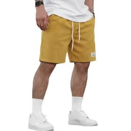 Mens Summer Solid Color Casual Shorts and Lightweight Beach and Fitness Bottoms Loose Fit Work Gym Shorts for Everyday Wear