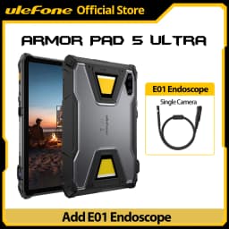 Ulefone Armor Pad 5 Ultra 5G Rugged Tablet Portable Projector 200LM 24200 mAh 120W Up to 12GB +512GB Android 15 11" FHD 64MP