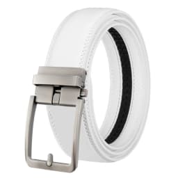 CETIRI 130cm 140cm 150cm 160cm Plus Size Long Belt White Men Belt Alloy Automatic Buckle Real Leather Belts Luxury Brand