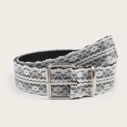 Beautiful Lace Waist Belt Leather Decor Accessory Gift Lace Waistband White Floral Casual Waist Strap Fashion Accent for Women