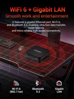 FIREBAT R3 Mini PC AMD Ryzen 3 4300U 8GB/16GB LPDDR4 RAM 256GB/512GB SSD M.2 SATA Windows11 Pro Desktop Computer WiFi6 BT5.2