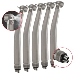 N-S-K Style Dental Fiber Optic LED E-generator Handpiece Big/Standard Head 4 Spray 4 Hole Push Button for block tooth operation