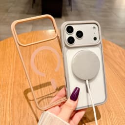 Luxury Magnetic Colorful Border Clear Case For iPhone 17 Air 16E 15 14 Plus11 12 13 17 Pro Max For Magsafe Wireless Charge Cover