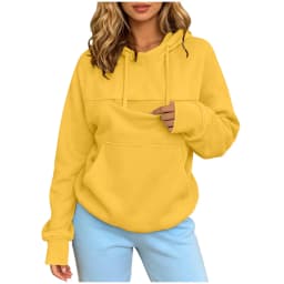 Women Pet Carrier Hoodie With Pet Pocket Drawstring Long Sleeve Cat Dog Holding Pullover Solid Loose Casual Pet Lover Sweatshirt